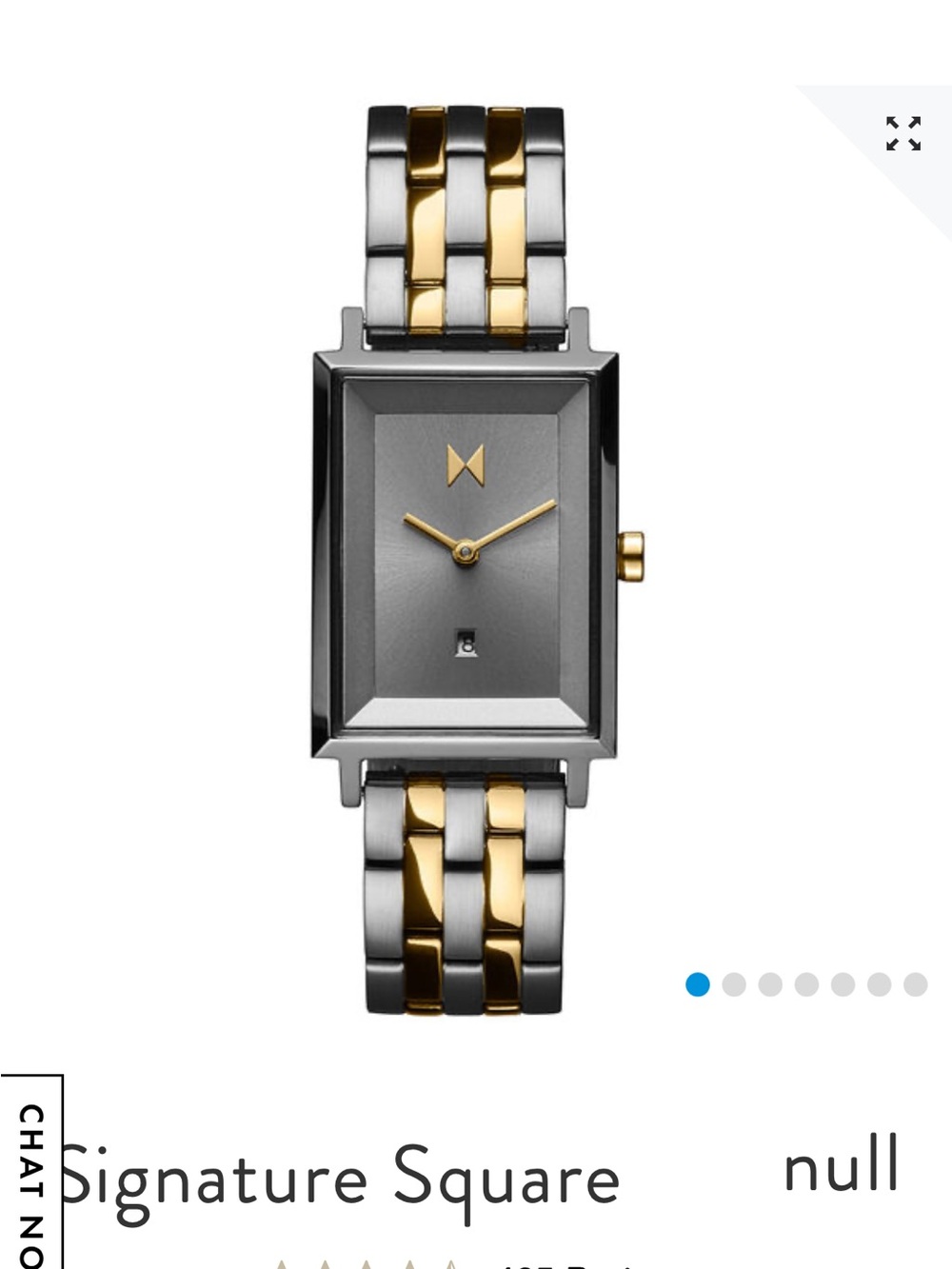 MVMT Women's Two-Tone Gold and Silver Signature Square Watch
